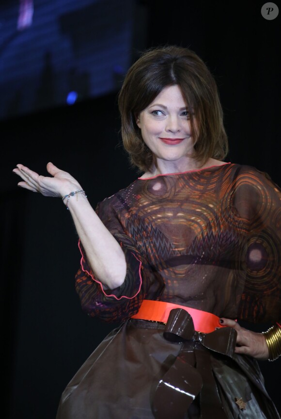 Alexandra Kazan lors du défilé du 20ème Salon du Chocolat à la Porte de Versailles à Paris, le 28 octobre 2014.