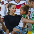  Mandy Capristo, la compagne de Mesut &Ouml;zil lors de la finale de la Coupe du monde au Br&eacute;sil, le 13 juillet 2014 au Maracan&atilde; de Rio de Janeiro 
