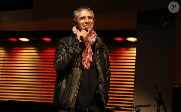 Julien Clerc - Soirée Hommage à Etienne Roda-Gil à l'occasion des 10 ans de sa disparition à la Sacem à Neuilly-sur-Seine, le 26 mai 2014.