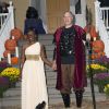 Le maire démocrate de New York Bill de Blasio et sa femme Chirlane McCray organisent une soirée pour Halloween à New York, le 28 octobre 2014.