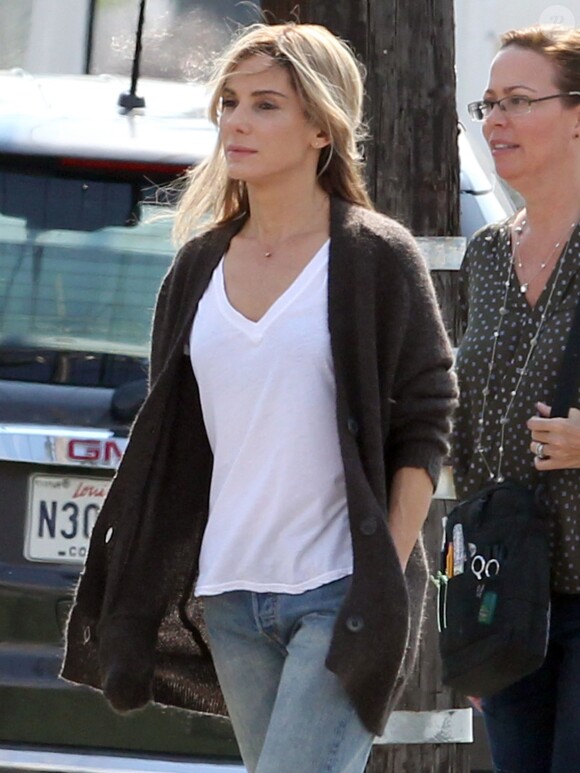 Exclusif  - Sandra Bullock sur le tournage du film "Our Brand is Crisis" à la Nouvelle-Orléans, le 22 septembre 2014.