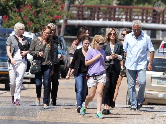 Exclusif - Sandra Bullock sur le tournage de son film "Our Brand is Crisis" à la Nouvelle-Orléans, le 22 septembre 2014.
