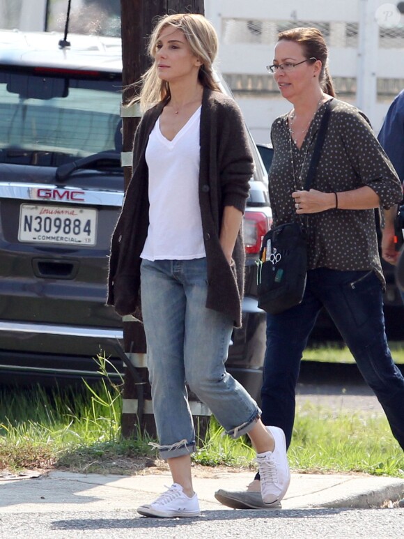 Exclusif - L'actrice Sandra Bullock sur le tournage du film "Our Brand is Crisis" à la Nouvelle-Orléans, le 22 septembre 2014.