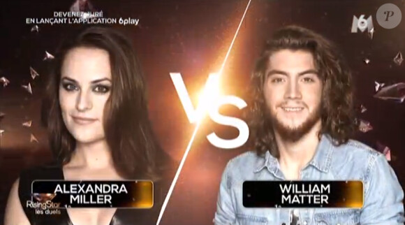 Alexandra Miller et William Matter dans Rising Star, le jeudi 30 octobre 2014.