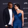 Kim Kardashian et son mari Kanye West lors de la soirée "LACMA Art + Film Gala" à Los Angeles, le 1er novembre 2014.