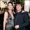 Katie Holmes et Tom Cruise lors de la première de "Batman Begins" à Hollywood, le 6 juin 2005.