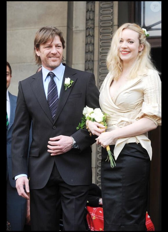 Sean Bean et son ex-femme Georgina Sutcliffe en 2008