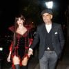 Christian Audigier et sa fiancée Nathalise Sorensen se rendent à une soirée Halloween au Pealrs à Hollywood, le 30 octobre 2014