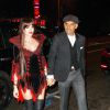 Christian Audigier et sa fiancée Nathalise Sorensen lors d'une soirée Halloween au Pealrs à Hollywood, le 30 octobre 2014