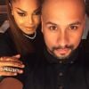 Janet Jackson a fait apparition sur les réseaux sociaux en compagnie de son maquilleur, le 5 novembre 2014.