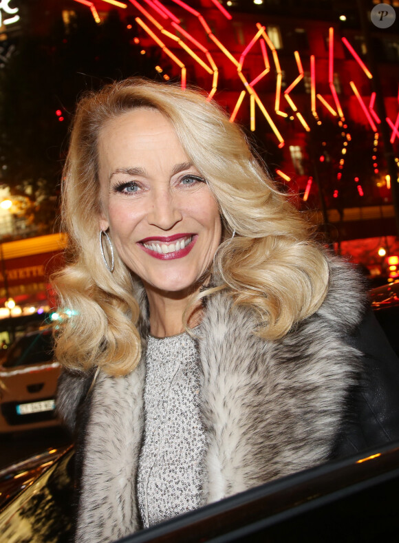 Exclusif - Jerry Hall - Cocktail au "Lafayette Maison" après le coup d'envoi des illuminations de Noël des Galeries Lafayette par Jerry Hall à Paris, le 5 novembre 2014.