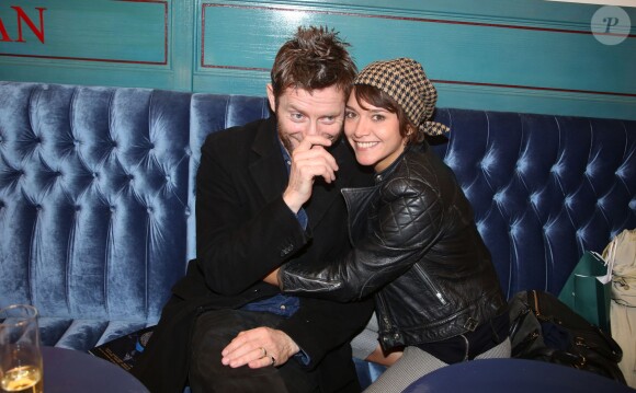 Exclusif - Emma de Caunes et son époux Jamie Hewlett - Cocktail au "Lafayette Maison" après le coup d'envoi des illuminations de Noël des Galeries Lafayette par Jerry Hall à Paris, le 5 novembre 2014.