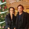 Exclusif - Vincent Pérez et sa femme Karine Silla - Cocktail au "Lafayette Maison" après le coup d'envoi des illuminations de Noël des Galeries Lafayette par Jerry Hall à Paris, le 5 novembre 2014.