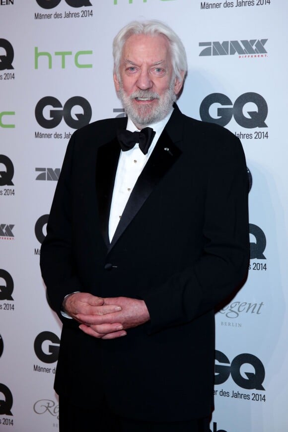 Donald Sutherland lors de la soirée de gala "GQ Men of the Year Award" à Berlin en Allemagne le 6 novembre 2014.