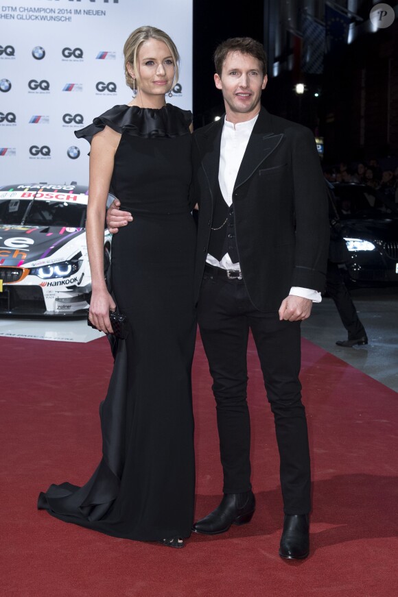 James Blunt et Sofia Wellesley lors de la soirée de gala "GQ Men of the Year Award" à Berlin en Allemagne le 6 novembre 2014.
