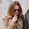 Exclusif - Lindsay Lohan se promène avec des amies à Londres le 31 octobre 2014.