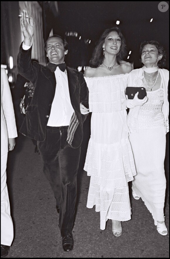Jack Nicholson et Anjelica Huston au Festival de Cannes en mai 1974