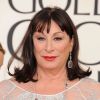 Anjelica Huston lors des Golden Globes le 13 janvier 2013