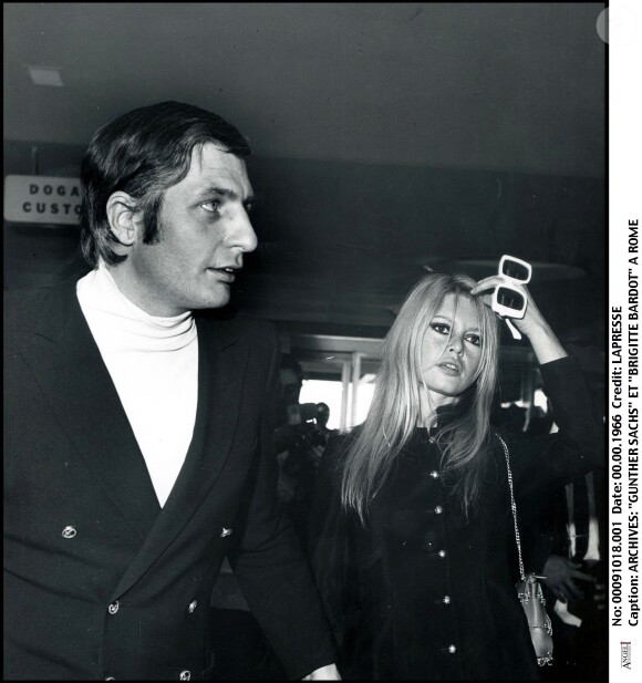 Gunther Sachs et Brigitte Bardot en 1966