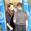 Kate Middleton, enceinte de son deuxième enfant, visitait le 12 novembre 2014 le GSK Human Performance Lab à Brentford (ouest de Londres) dans le cadre de son patronage de SportsAid.