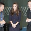 Kate Middleton, enceinte, visitait le 12 novembre 2014 le GSK Human Performance Lab à Brentford (ouest de Londres) dans le cadre de son patronage de SportsAid.