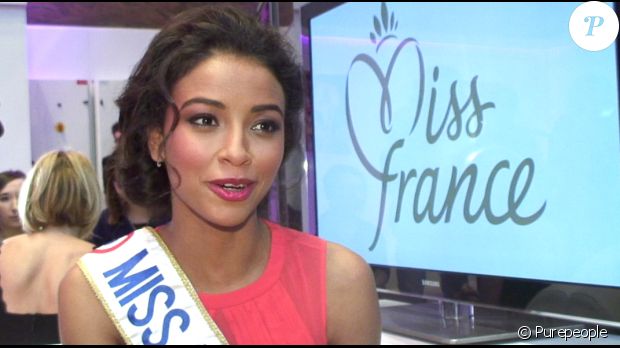 Interview Purepeople de Flora Coquerel, Miss France 2014, le 13 novembre 2014