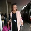 Semi-Exclusif - Maïlys Bonnet (Miss Bretagne) au départ de l'aéroport de Paris-Charles-de-Gaulle à destination de Punta Cana, le 14 novembre 2014.