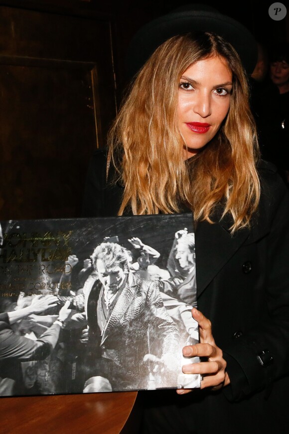 Isabelle Funaro - Soirée de lancement du livre "Johnny Hallyday on the road" de Renaud Corlouer au Buddha-Bar à Paris, le 18 novembre 2014.