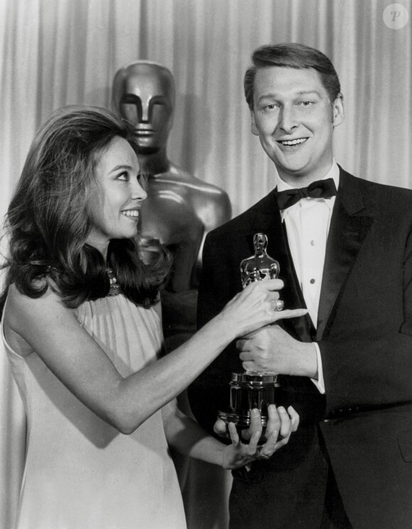 Leslie Caron et Mike Nichols aux Oscars 1968.