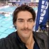 Camille Lacourt et sa moustache pour l'opération Movember.