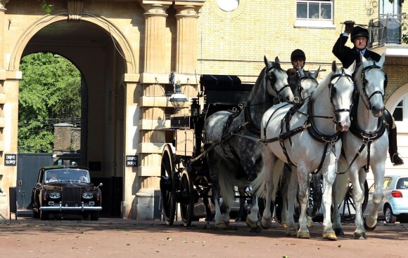 Les Ecuries royales de Buckingham Palace, à Londres, en mai 2012