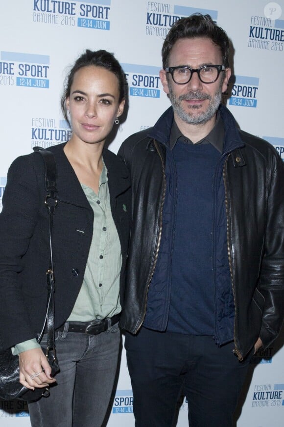 Bérénice Bejo et Michel Hazanavicius - Présentation du festival "Kulture Sport" lors d'une conférence de presse au cinéma Panthéon, à Paris le 24 novembre 2014.