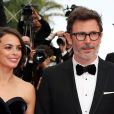  B&eacute;r&eacute;nice Bejo et Michel Hazanavicius - Mont&eacute;e des marches du film "The Search" lors du 67e Festival du film de Cannes le 21 mai 2014 