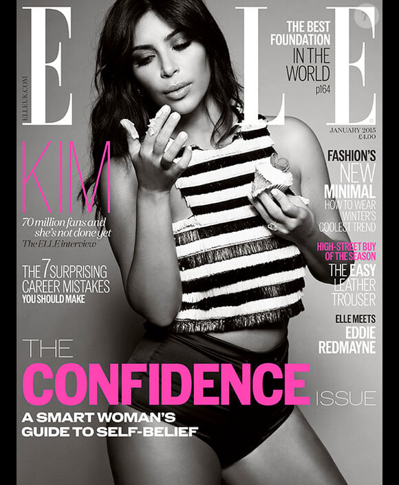 Kim Kardashian en couverture du magazine ELLE UK
