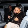 Rihanna arrive à l'hôtel Cafe Royal pour assister à l'after-party des British Fashion Awards d'Edward Enninful. Londres, le 1er décembre 2014.