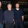 Christian Bale, Ridley Scott et Joel Edgerton lors du photocall du film "Exodus : Gods and Kings" à Paris, le 2 décembre 2014.