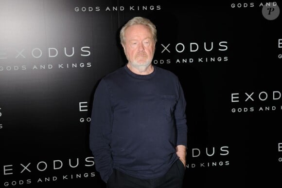 Ridley Scott lors du photocall du film "Exodus : Gods and Kings" à Paris, le 2 décembre 2014.