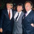  G&eacute;rard Depardieu, Francis Veber et Pierre Richard en 1983 pour la promotion des Comp&egrave;res 