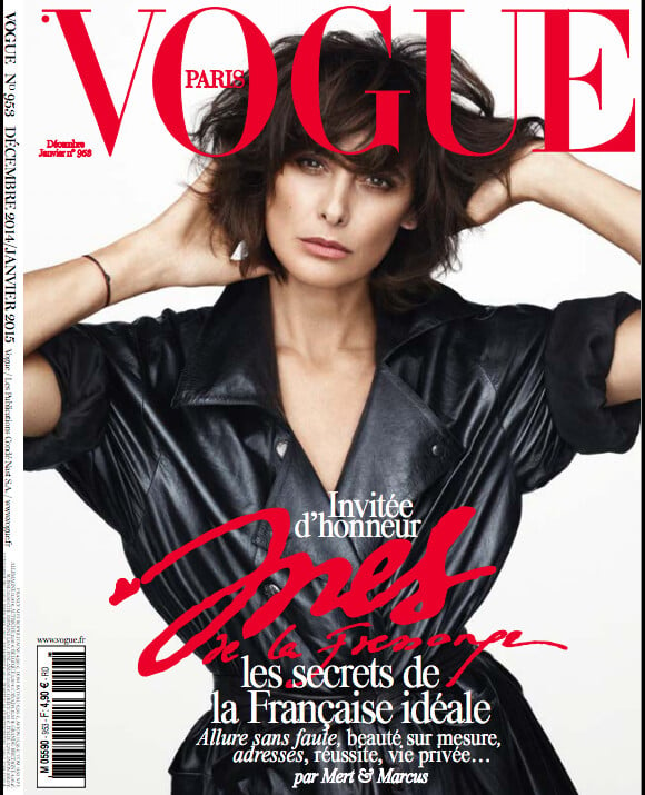 Inès de la Fressange en couverture du numéro spécial Noël de Vogue
