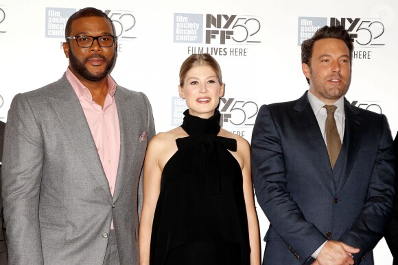 Tyler Perry, Rosamund Pike et Ben Affleck - Avant-première de "Gone Girl" à New York, le 26 septembre 2014.