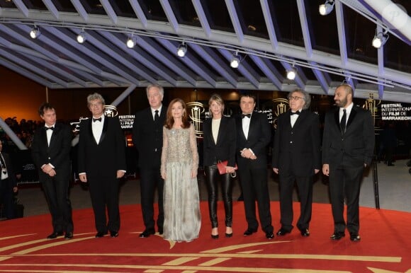 Bertrand Bonello, Mario Martone, Alain Rickman, Isabelle Huppert, Mélanie Laurent, Cristian Mungiu, Moumen Smihi et Ritesh Batra - Ouverture du 14ème festival international de Marrakech au Maroc le 5 décembre 2014.