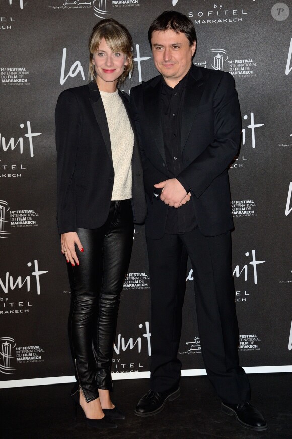Mélanie Laurent et Cristian Mungiu lors de la soirée Sofitel pour l'ouverture du 14ème festival international de Marrakech au Maroc le 5 décembre 2014. 