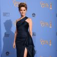  Amber Heard, habill&eacute;e d'une robe Atelier Versace, assiste aux Golden Globes &agrave; Beverly Hills. Le 12 janvier 2014. 