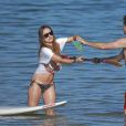 Olivia Wilde et Jason Sudeikis à Hawaii, le 7 décembre 2014.