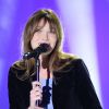 Carla Bruni lors de l'enregistrement de l'émission "Vivement Dimanche" à Paris le 10 décembre 2014. L'émission sera diffusée le 14 décembre 2014.