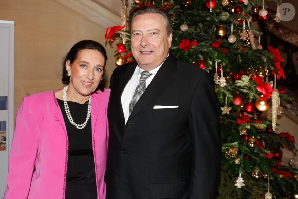 Princesse Tania de Bourbon Parme et Louis Arnaud L'Herbier - Gala du Cercle de l'Union interalliée en faveur de "Children for Peace" à Paris, le 12 décembre 2014.
