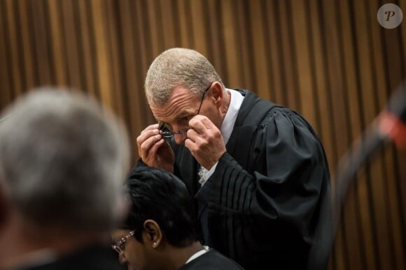 Gerrie Nel, le procureur dans le procès Oscar Pistorius, au palais de justice de Pretoria, le 1er juillet 2014