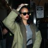 La chanteuse Rihanna arrive à l'aéroport LAX de Los Angeles. Le 27 septembre 2014 