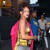 Rihanna à la sortie d'un défilé de mode lors de la fashion week à New York, le 11 septembre 2014. 