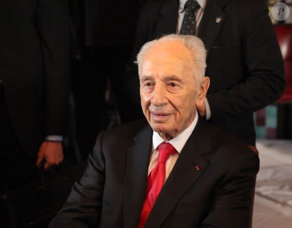 Exclusif - Shimon Peres à l'occasion d'un événement organisé par Le Cercle des Médias, à Paris le 17 décembre 2014.